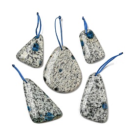 Natural K2 Stone Pendants, Triangle/Trapezoid/Teardrop, Mixed Shapes