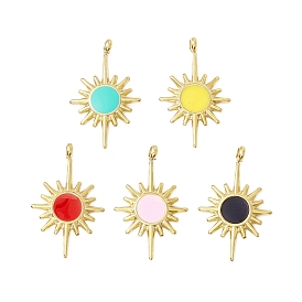 Вакуумное покрытие pvd 304 эмалированные подвески из нержавеющей стали, золотой свет, солнце