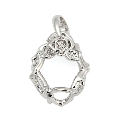 Сеттинги для кулона (кабошонов), латунь , настройки открытой спины, ромб