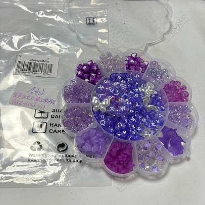 DIY-Sets zur Herstellung von Armbändern aus Acryl- und ABS-Kunststoff mit Blumen und Sternen