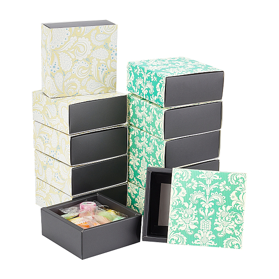 12шт 2 цвета бумажные ящики коробки, для бизнеса и мыла ювелирные изделия конфеты прополка партии сувениры подарочная упаковка коробки