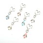 Alloy & ABS Imitation Pearl Pendant Decorations for Women, Heart
