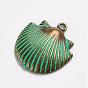 Tibetan Style Alloy Pendants, Shell