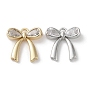 Латунные микропаве прозрачные кубические циркониевые подвески, бантом