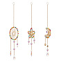 Граненые стеклянные ловцы солнца, подвесные украшения с кисточками, для дома, садовые украшения