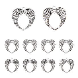 10шт. большие подвески из сплава в тибетском стиле, без кадмия и без свинца, крыло