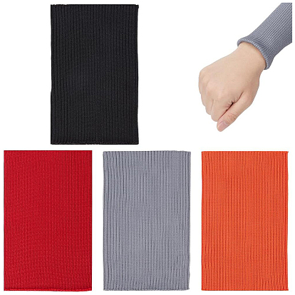 8Pcs 4 Colors Ribbing Pattern Polyester Oversleeves, Air Blower Terminals Oversleeves