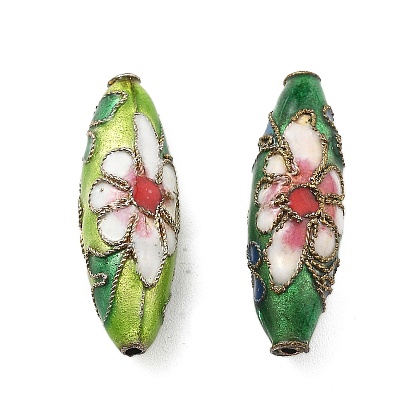 Бусины ручной работы перегородчатой, овальные