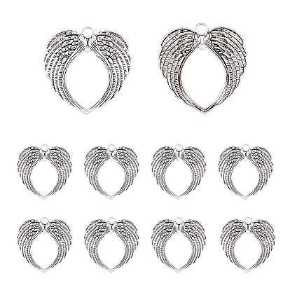 10шт. большие подвески из сплава в тибетском стиле, без кадмия и без свинца, крыло