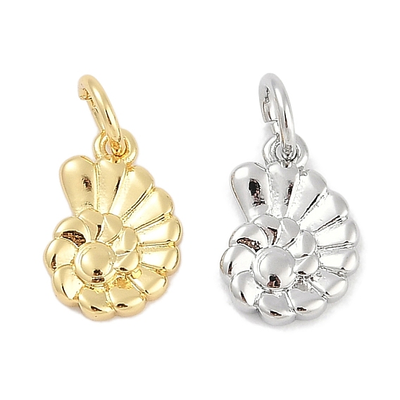 Стойки обшивки латунные подвески, раковины прелести, долговечный, без свинца и без кадмия, с целью перехода в кольце