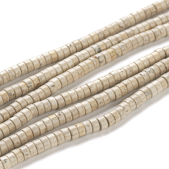 Природных ископаемых нитей бисера, Heishi бусы, Плоский круглый / диск