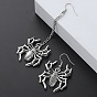 Gothic Spider Earrings - Halloween Funny Dangle Earrings, Exaggerated Retro Ear Jewelry.