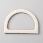 D Shaped Plastic Imitation Wood Bag Handles, for Bag Replacement Accessories