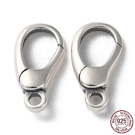 925 Thailand Sterling Silver Lobster Claw Clasps, with 925 Stamp
