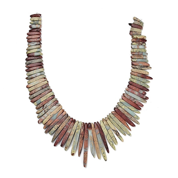 Натуральные бусины из аква терра яшмы, придерживаться, Топ пробуренной