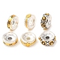 Alloy Beads, Flat Round, Lead Free & Cadmium Free, Long-Lasting Plated, Rack Plating