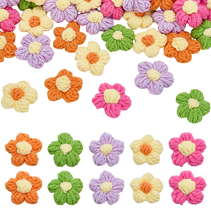 50шт 5 цвета ручная работа хлопок вязание украшения аксессуары, для шитья поделок, цветок