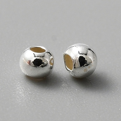 925 perlas de plata esterlina, rondo