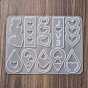 Heart Earrings Pendants DIY Silicone Mold, Resin Casting Molds, for UV Resin, Epoxy Resin Craft Making