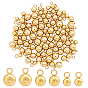 90Pcs 3 Styles 201 Stainless Steel Pendants, Ball Charm