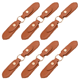 6 шт. искусственной кожи с декоративными пряжками из сплава, овальные