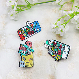 Stylish and Creative Flower World Phone Game Controller Pin