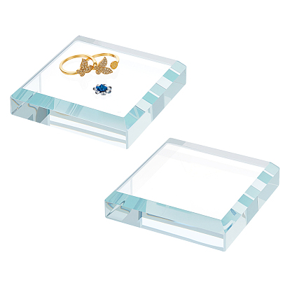 2шт. стеклянная декоративная витрина, квадратный