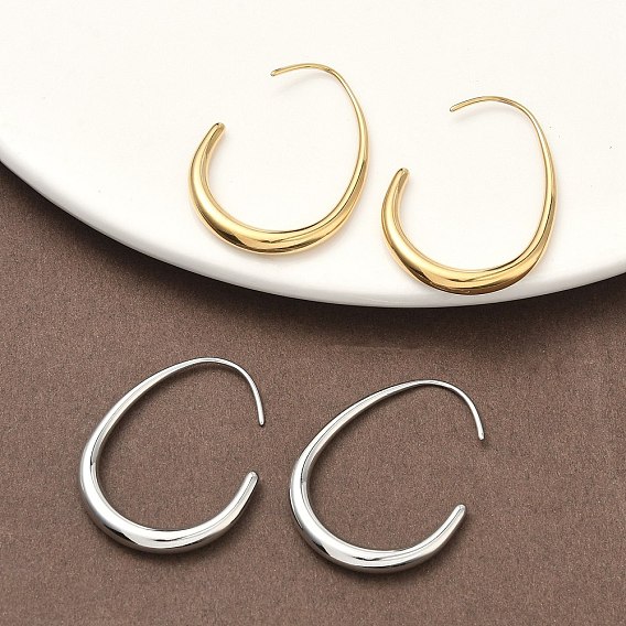 304 Серьги-капли из нержавеющей стали с подвесками, ионное покрытие (ip)