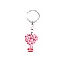 Valentine's Day Themed Acrylic Keychains, with Stainless Steel Finding, Car/Heart/Letter/Rainbow/Gnome