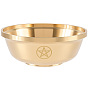 Brass Offering Bowl for Altar Meditation, Round