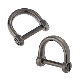 CHGCRAFT 2Pcs 304 Stainless Steel D-Ring Anchor Shackle Clasps