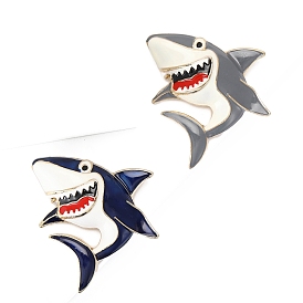 Shark Enamel Pin, Alloy Brooch for Backpack Clothes