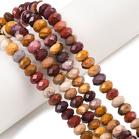 Природные mookaite бисер нитей, рондель, граненые