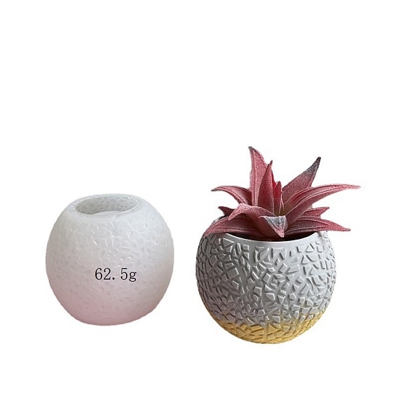 DIY Food Grade Silicone Fish Scale Planter Molds, Resin Casting Molds, for UV Resin, Epoxy Resin Craft Making, Round