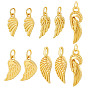 10 шт. 5 стили латунные подвески и амулеты, с целью перехода в кольце, крыло
