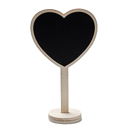 Heart Boxwood Mini Chalkboard Signs, with Support Easels, for Wedding & Birthday Party Decoration