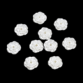 Cuentas de perlas de plástico abs, flor