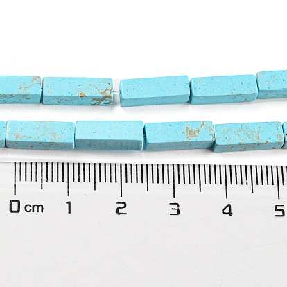 Synthetic Imperial Jasper Dyed Beads Strands, Rectangle