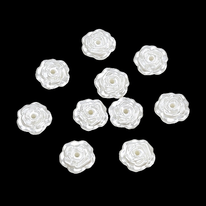 Cuentas de perlas de plástico abs, flor