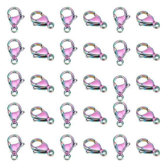 30шт 304 застежки-карабины из нержавеющей стали