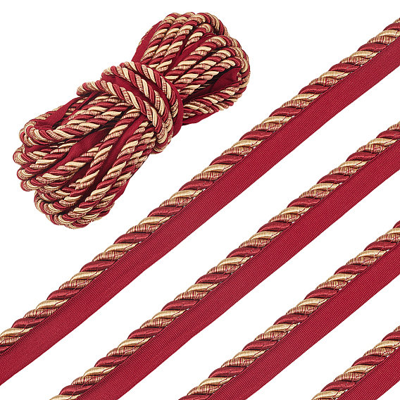 Отделка из полиэфирного крученого шнура, для украшения дивана-шторы