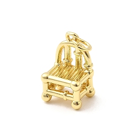 Латунные подвески, бамбуковый стул, долговечный, без свинца и без кадмия, стойки покрытие, с целью перехода в кольце