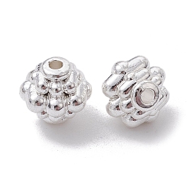 Alloy Spacer Beads, Flower, Long-Lasting Plated