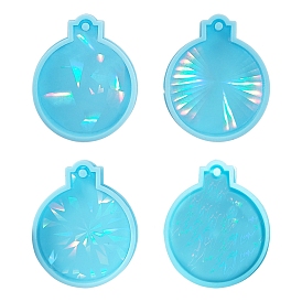 DIY Christmas Bell Pendant Silicone Molds, Resin Casting Molds, for UV Resin, Epoxy Resin Jewelry Making