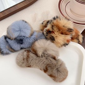 Plush Claw Hair Clips, Rectangle