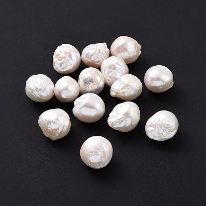 Natural Cultured Freshwater Pearl Beads, Keshi Pearl Bead, No Hole, Nuggets