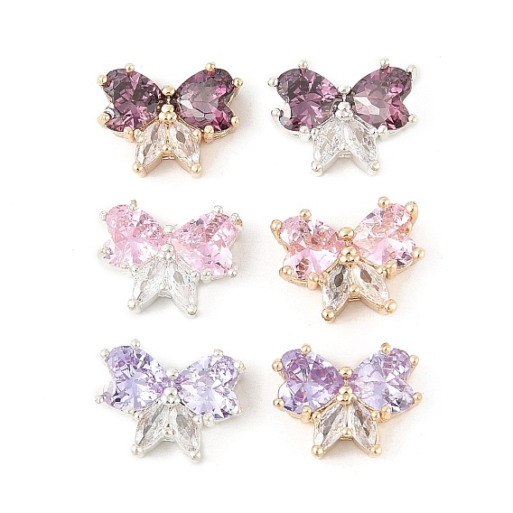 Латунные микро проложить кубического циркония подвески, бабочки прелести, без свинца и без кадмия, долговечный