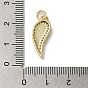 Brass Micro Pave Cubic Zirconia Pendants, with Shell, Pepper