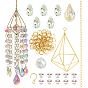 Наборы для самостоятельного изготовления ловцов солнца, в комплекте подвески из стекла и стразов, крюк из нержавеющей стали, латунные витой цепочки