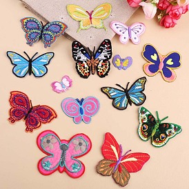 Butterfly Shape Computerized Embroidery Cloth Iron on/Sew on Patches, Costume Accessories